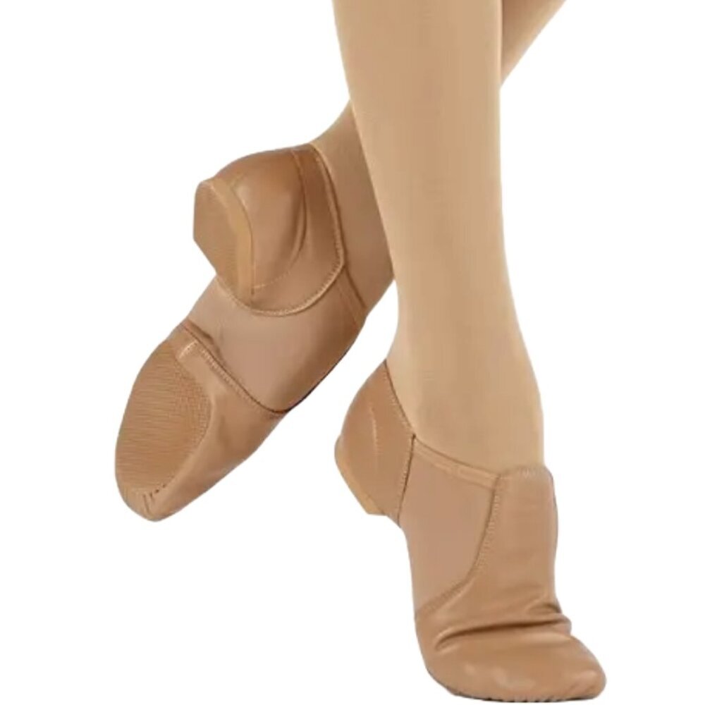 NIB Leather Classic Slip-On Jazz Shoe W800 Weissman Dancewear 6.5AM